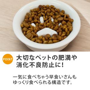 名入れ ゴールド 早食い防止 肉球 フードボウ...の詳細画像2