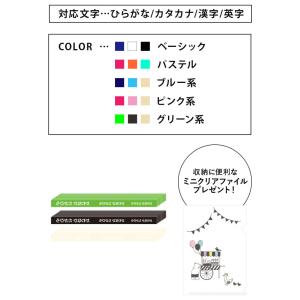 フロッキーネーム 3色セット 強力洗濯耐性 お...の詳細画像1