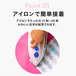 フロッキーネーム 3色セット 強力洗濯耐性 お...の詳細画像3