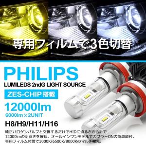 210系/215系 後期 ハイラックス サーフ LED ロービーム/ヘッドライト コンバージョン H11 50W PHILIPS/フィリップス ZESチップ搭載 12000lm 3000K/6500K/8000K
