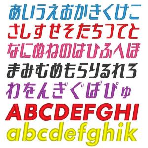 お名前ワッペン ロゴ風 ひらがな アルファベッ...の詳細画像3