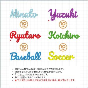アルファベットのお名前ワッペンII 8文字まで...の詳細画像4