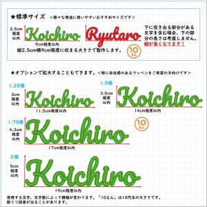 アルファベットのお名前ワッペンII 8文字まで...の詳細画像5