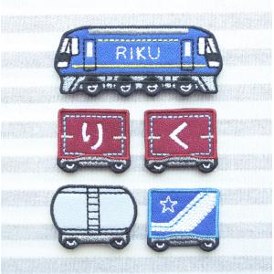 貨物列車 桃太郎 アイロン接着のお名前ネームワッペンの詳細画像2