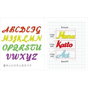 アルファベットのお名前ワッペン 5文字まで セ...の詳細画像3