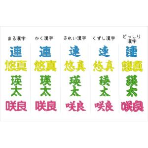 お名前ワッペン 漢字 セミオーダー 1文字 2...の詳細画像4