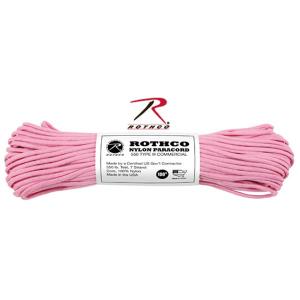 【米軍】Rothco（ロスコ）　パラコード 30M（Nylon Paracord Type III 550 LB 100FT）【ローズピンク】 125｜nammara-store