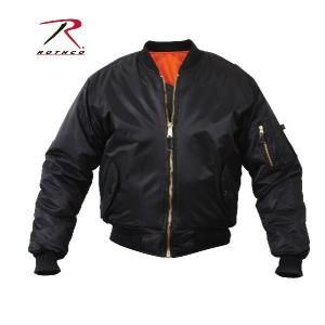 【米軍】Rothco（ロスコ）　MA-1フライトジャケット（MA-1 Flight Jacket）【ブラック／7324】｜nammara-store