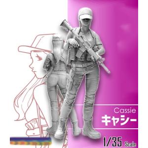 1/35 フィギュア 女 傭兵 モダン 機関銃 ミニチュアキット