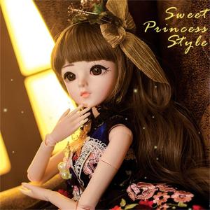 BJDドール 球体関節人形 1／3 60cm 女 人形本体 ヘッド+ボディ+眼球+