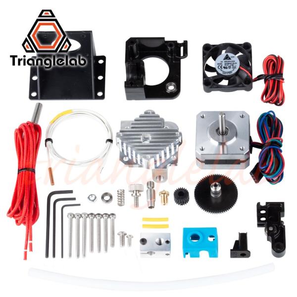 12V PT100 Trianglelab 3dプリンターTitan Aero V6ホットエンド押出...