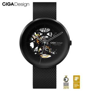 腕時計 自動機械式 時計 くり抜きビジネス メンズ 自動巻き Black｜namo
