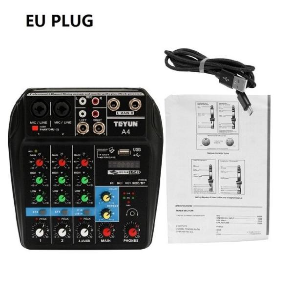 サウンドミキシングコンソール レコード48 V ファンタムパワーモニター AUXパスプラスエフェクト...