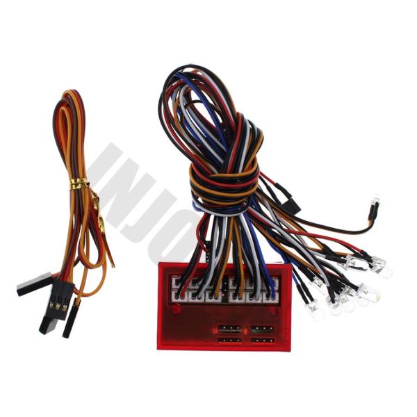 12LED点滅灯制御システムグループ 1/10RCクローラー車 アキシャル SCX10 90046 ...