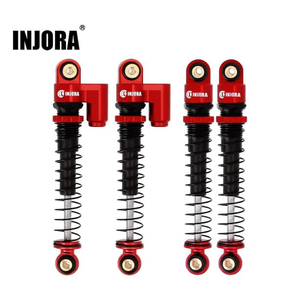 INJORA 43MM ネジ式 テレショック アブソーバーダンパー 1/24 RCクローラーカー ア...