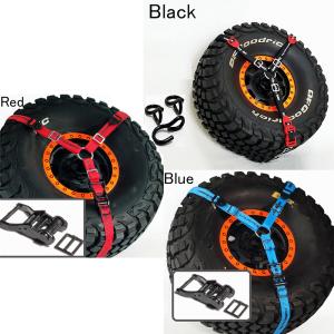 4PCS 1.9インチ ビードロック ホイールリム 1/10RCクローラー