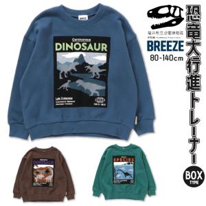 キッズ トレーナー 男の子 長袖 恐竜 100 110 120 130 140 cm 子供 服 かっこいい 福井県立恐竜博物館 刺繍 女の子 ベビー おしゃれ FO BREEZE 爆買 爆買