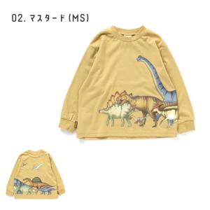 キッズ Tシャツ 長袖 男の子 恐竜 100 110 120 130 140 子供 服 恐竜博物館 ...