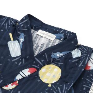 甚平 男の子 子供 キッズ 恐竜 綿100 巾...の詳細画像2