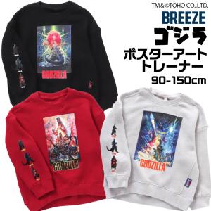 キッズ トレーナー ゴジラ 綿100 男の子 スウェット 子供 90cm 100cm 110cm 120cm 130cm 140cm 150 恐竜 子供服 かっこいい プレゼント 孫 園児 小学生 J511833｜namosee