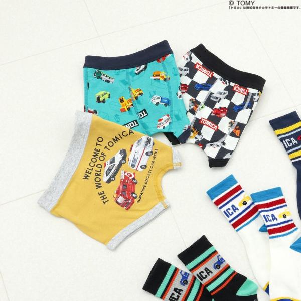 3枚セットがお得 ボクサーパンツ キッズ トミカ 子供 パンツ 男の子 下着 ブリーズ 綿100% ...