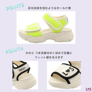 スポーツサンダル キッズ ジュニア 女の子 厚...の詳細画像5