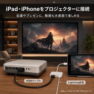 iPhone HDMI ライトニング 変換アダ...の詳細画像3