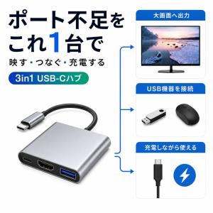 タイプC HDMI 変換ケーブル USB PD...の詳細画像1