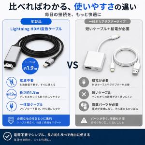 iPhone HDMI ライトニング 変換ケー...の詳細画像2