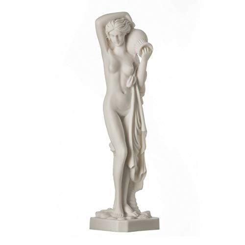 美しいギリシャ像水差し付き裸婦像アラバスター像彫刻10.3&quot;