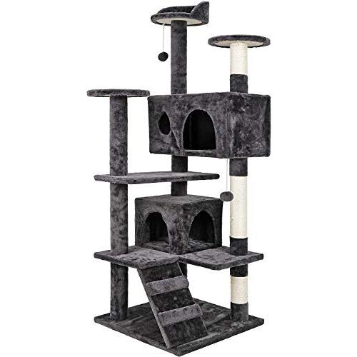 JJW Cat Tree Tower with Sisal Scratching Posts Con...