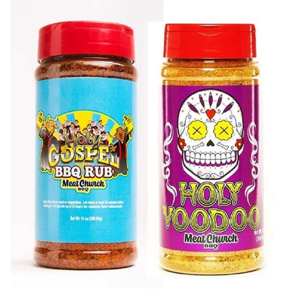 肉の教会BBQ Rub Combo:ホーリーゴスペル (14 oz) とVooDoo (14 oz)...