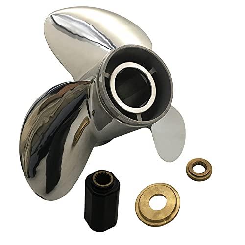 CAPTAINプロペラ14 x 19 Fit Yamaha Outboard Engine 150 ...