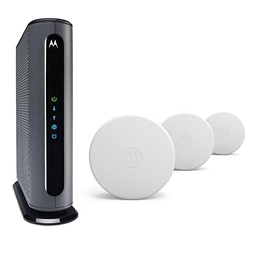 Motorola WiFi 6メッシュ (3パック) +ケーブルモデムバンドル-Q 11 WiFi ...