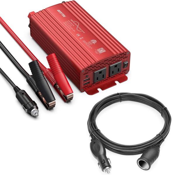 BESTEK 500 W Pure Sine Wave Power Inverterおよび12.1 ...