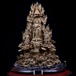 【天然沈香木彫】大きな仏像◆南無観世音菩薩 ◆高...の商品画像