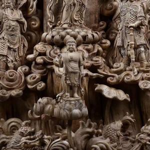 【天然沈香木彫】大きな仏像◆南無観世音菩薩 ◆...の詳細画像4