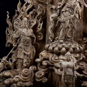 【天然沈香木彫】大きな仏像◆南無観世音菩薩 ◆...の詳細画像5