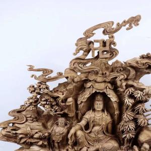 【天然沈香木彫】大きな仏像◆自在観音菩薩 ◆仏...の詳細画像3