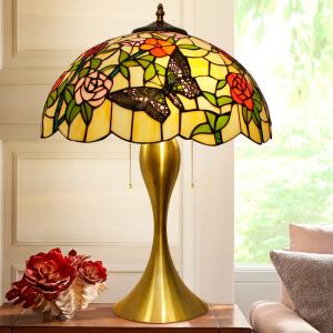 ステンドランプ ステンドグラスランプ ステンドグラス 薔薇 バラ