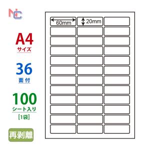 nana LDW24EG(L) ラベルシール 1袋 100シート A4 24面 83.8×21.2mm