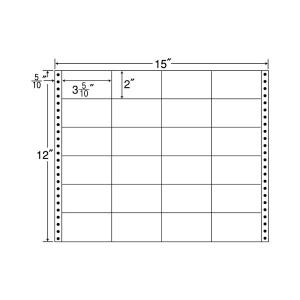 M15W（VP2）ドットプリンタ連帳ラベル/24面/1000折/89×51mm/ナナクリエイト（東洋印刷）ナナフォーム/ナナラベル/15インチ幅｜nana