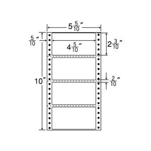 MM5W(VP2) 連続ラベルミシン入 4面 2000折 114×58mm ナナクリエイト（東洋印刷） ナナフォーム ナナラベル｜nana