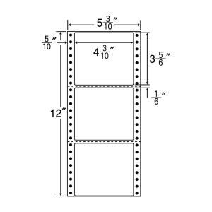 MT5D(VP5) 連続ラベルミシン入 3面 5000折 109×97mm ナナクリエイト（東洋印刷） ナナフォーム ナナラベル｜nana