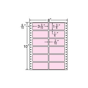 MT8C−ピンク(VP5)【12面/連続ラベル】ナナクリエイト（東洋印刷）　ナナフォーム　ナナラベル｜nana