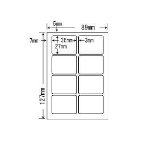 SCJL1(S) L判光沢ラベルシール 12シート L版 1面 36mm×27mm ナナクリエイト 東洋印刷 ナナラベル 写真シール｜ナナクリエイト ヤフーShop