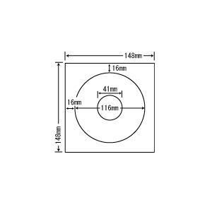 SCJR-2(L)【カラーインクジェット光沢紙　CD-R/DVD-R用ラベル】(80シート入り) ナ...