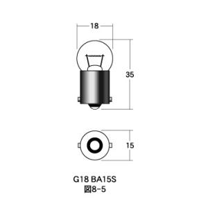 M＆Hマツシマ　ウィンカー球　12V10W　クリア　2輪車用口金球　1P5108