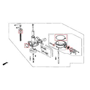 [純正部品] CT110用 キャブレターガスケットセット A