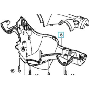 ホンダ（HONDA） 【廃盤】[純正部品] スーパーカブ110(JA07) ハンドル